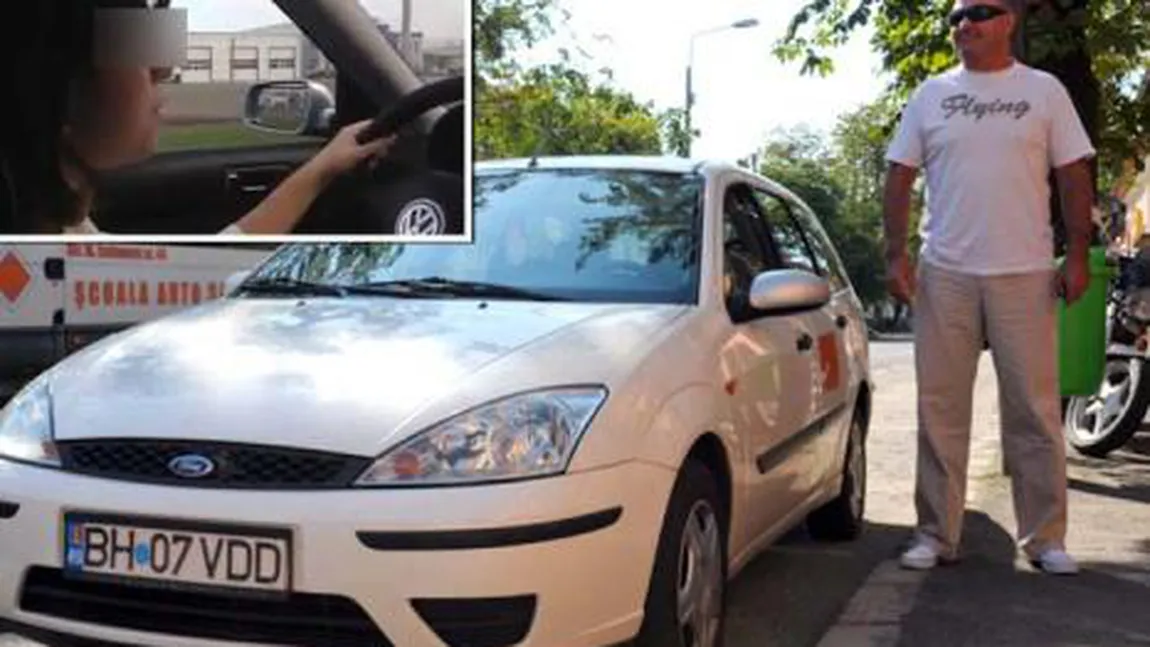 Inconştienţă maximă: O fată de 12 ani, lăsată la volanul unei maşini în trafic