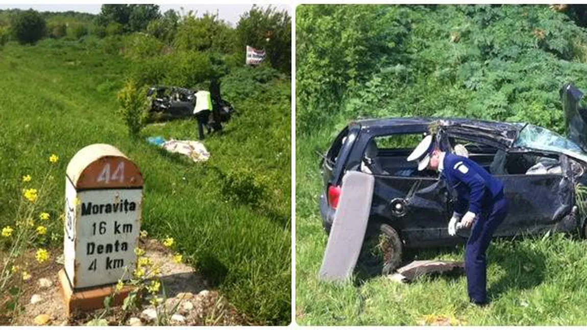 ACCIDENT GRAV în Timiş, de 1 MAI. Un bărbat a murit, restul familiei a ajuns la spital FOTO