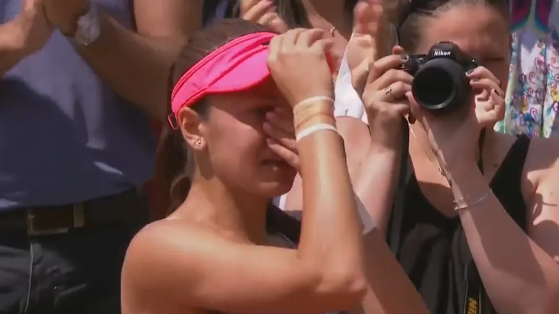 Andreea Mitu a izbucnit în plâns după victoria de la Roland Garros VIDEO
