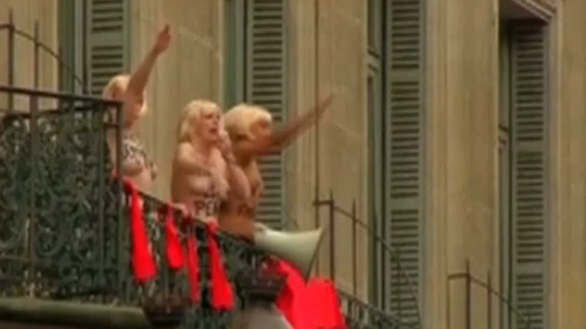 Marine le Pen, două incidente cu activiste Femen în Franţa. Ce au făcut feministele VIDEO