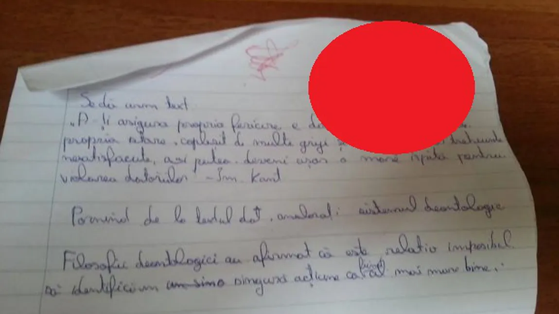 Un elev a luat nota 1 la test. REVOLTĂTOR ce a putut să scrie pe foaie FOTO