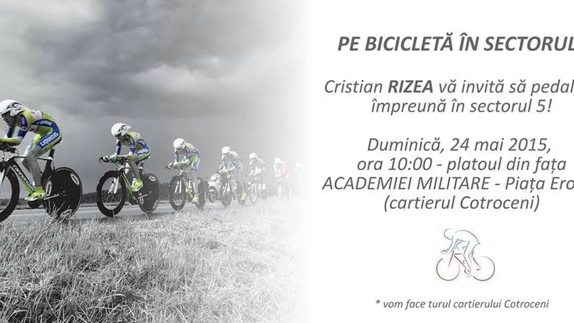 Pe bicicletă în Sectorul 5, cu Cristian Rizea