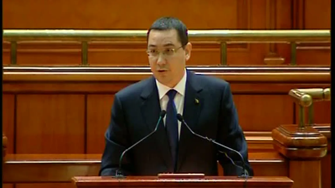 Victor Ponta în Parlament pe 2 iunie. 