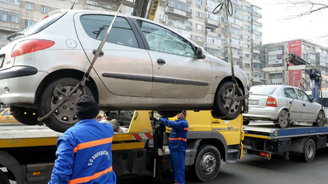 VESTE BUNĂ PENTRU ŞOFERI. Prima primărie care întrerupe activitatea de ridicare a maşinilor PARCATE ILEGAL
