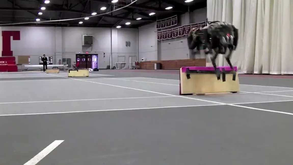 PRIMUL ROBOT cu patru picioare care poate alerga şi sări peste obstacole VIDEO