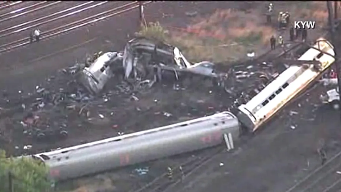 Tragedia din Philadelphia: Şapte morţi în deraierea trenului care circula cu exces de viteză