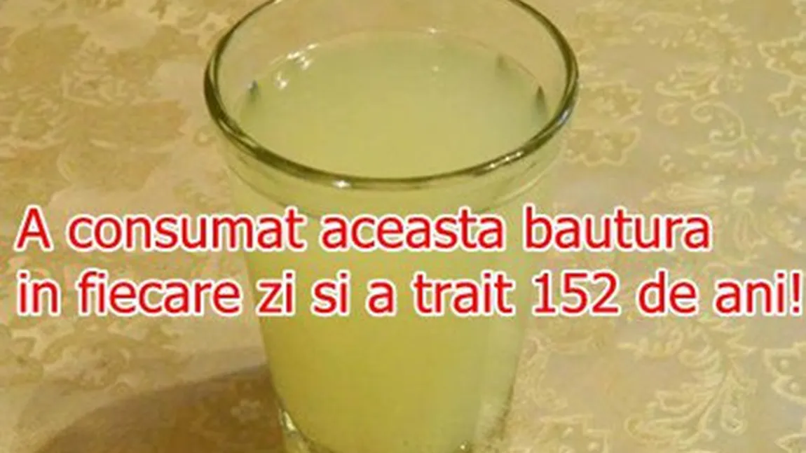 A consumat această băutură în fiecare zi şi a trăit 152 de ani. Află povestea unui bătrân antic