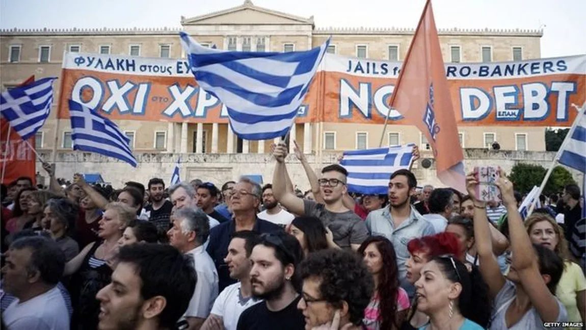 20.000 de greci au ieşit în stradă pentru susţinerea REFERENDUMULUI