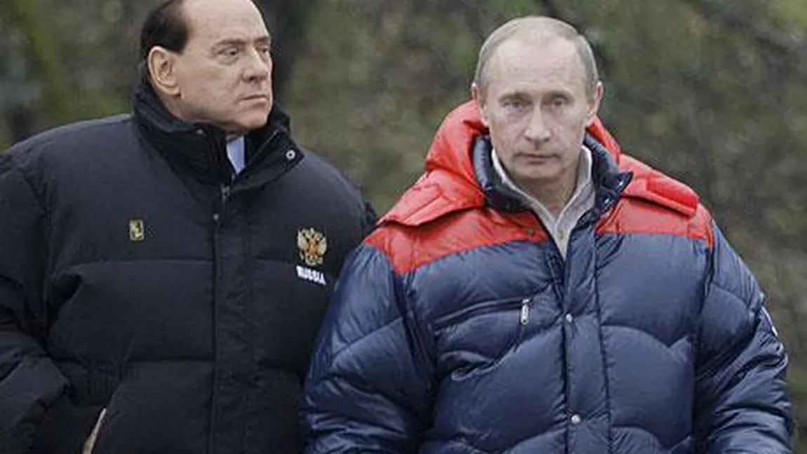 Putin şi Berlusconi şi-au petrecut weekendul împreună. Au vizitat Altaiul, în Siberia