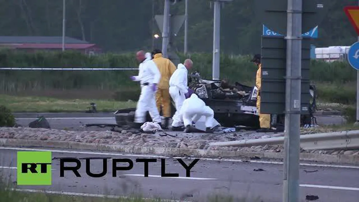 Explozie suspectă în Suedia. O maşină a sărit în aer, ucigând o persoană şi rănind cel puţin patru