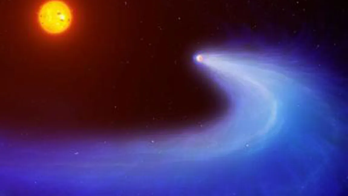 Astronomii au descoperit o planetă cu o coadă ca de cometă