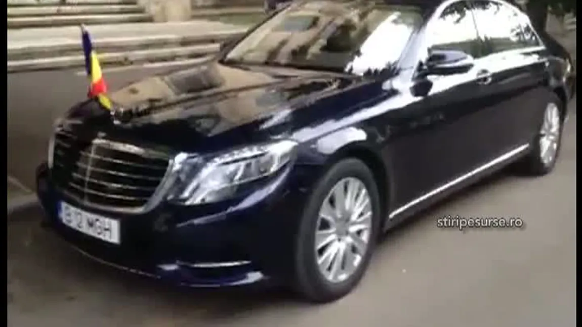 Primele imagini cu noua limuzină a preşedintelui Klaus Iohannis VIDEO