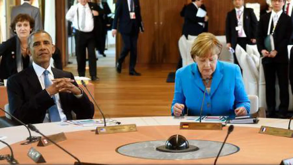 A început Summitul G7. Barack Obama şi Angela Merkel, în favoarea menţinerii sancţiunilor contra Rusiei