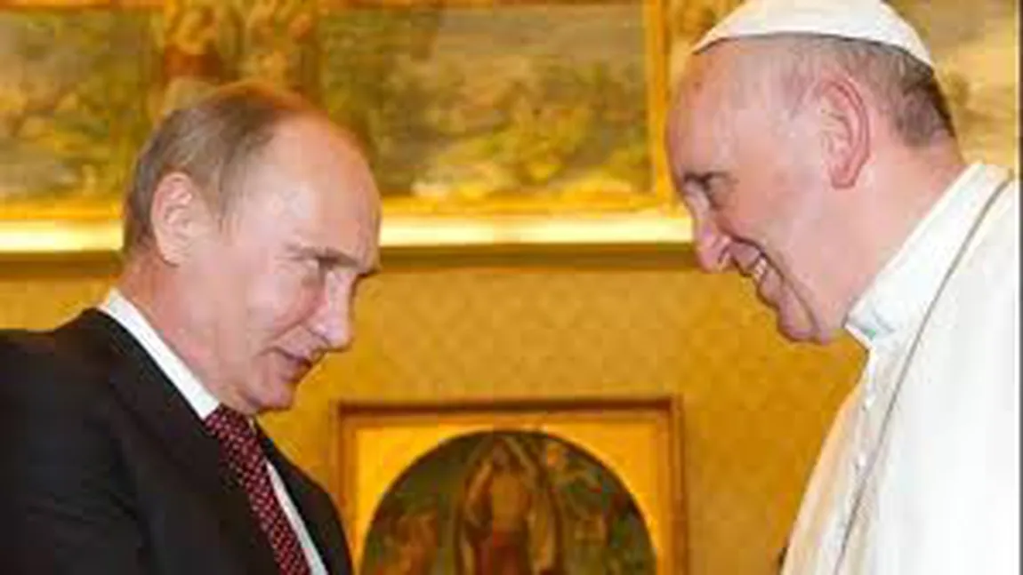 Preşedintele rus Vladimir Putin, în vizită la Papa Francisc