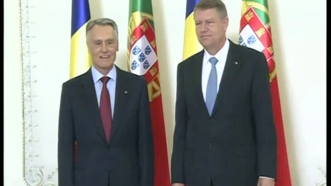 Klaus Iohannis l-a primit la Cotroceni pe preşedintele Portugaliei, Anibal Cavaco Silva