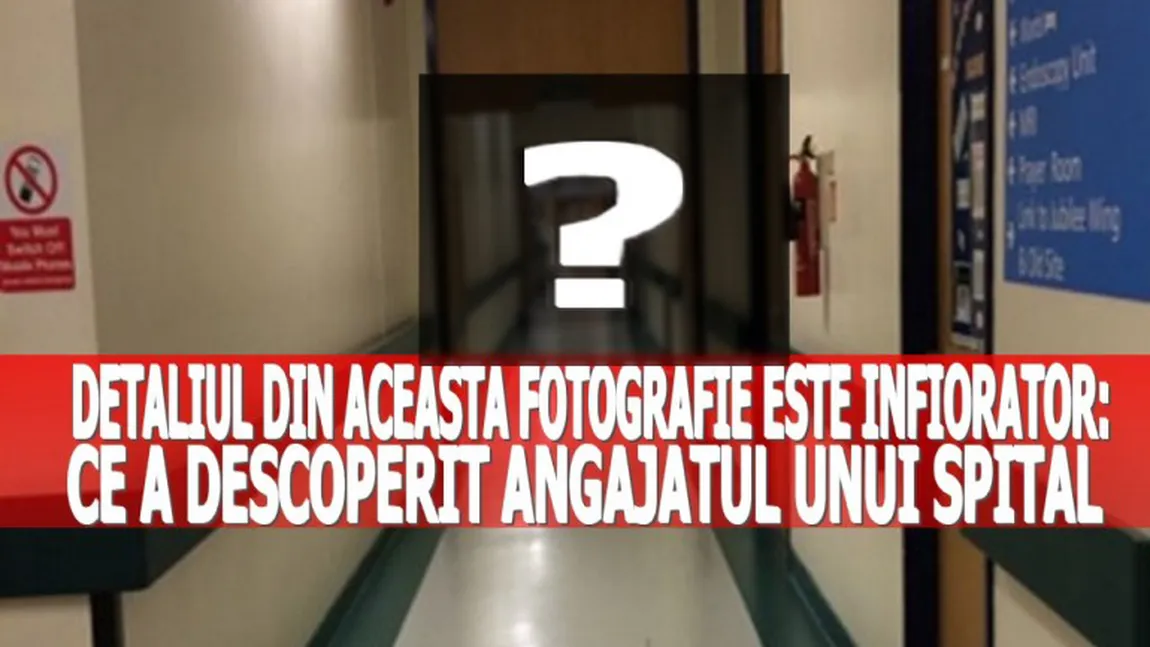 Detaliul INFIORĂTOR din această fotografie trimisă de angajatul unui spital iubitei sale