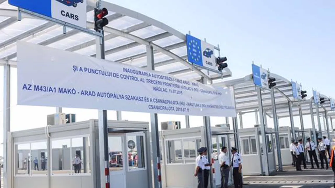 Punctul de trecere a Frontierei Nădlac II a fost DESCHIS traficului internaţional FOTO