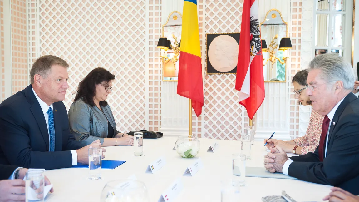 Klaus Iohannis, întrevedere cu preşedintele Austriei. Ce au discutat