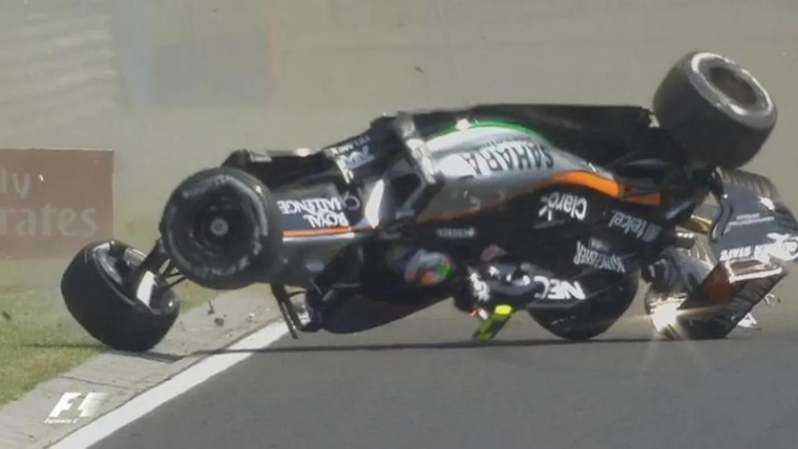 FORMULA 1. Accident TERIBIL la Hungaroring: un pilot s-a răsturnat cu monopostul VIDEO