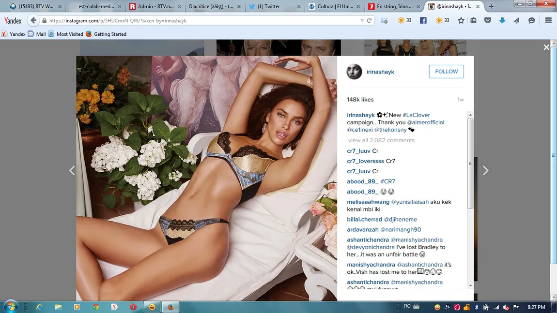 Irina Shayk în vacanţă, călare pe un rechin. Imagini sexy cu fosta iubită a lui Cristiano Ronaldo FOTO