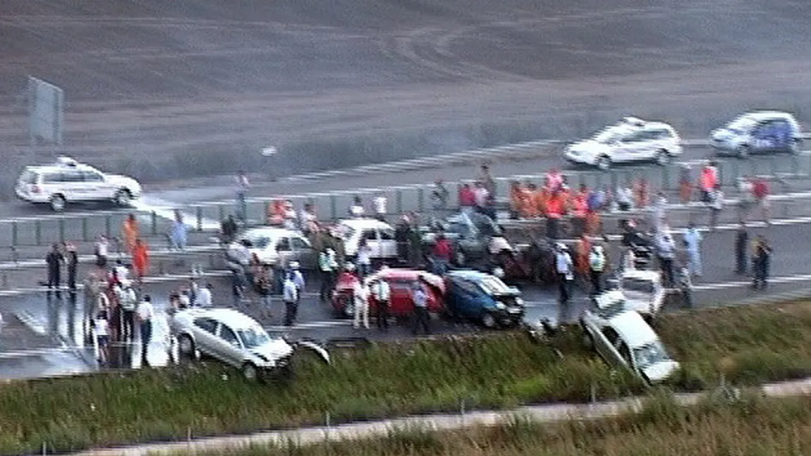 Accident în lanţ pe Autostrada Bucureşti - Constanţa. Şapte maşini au fost implicate