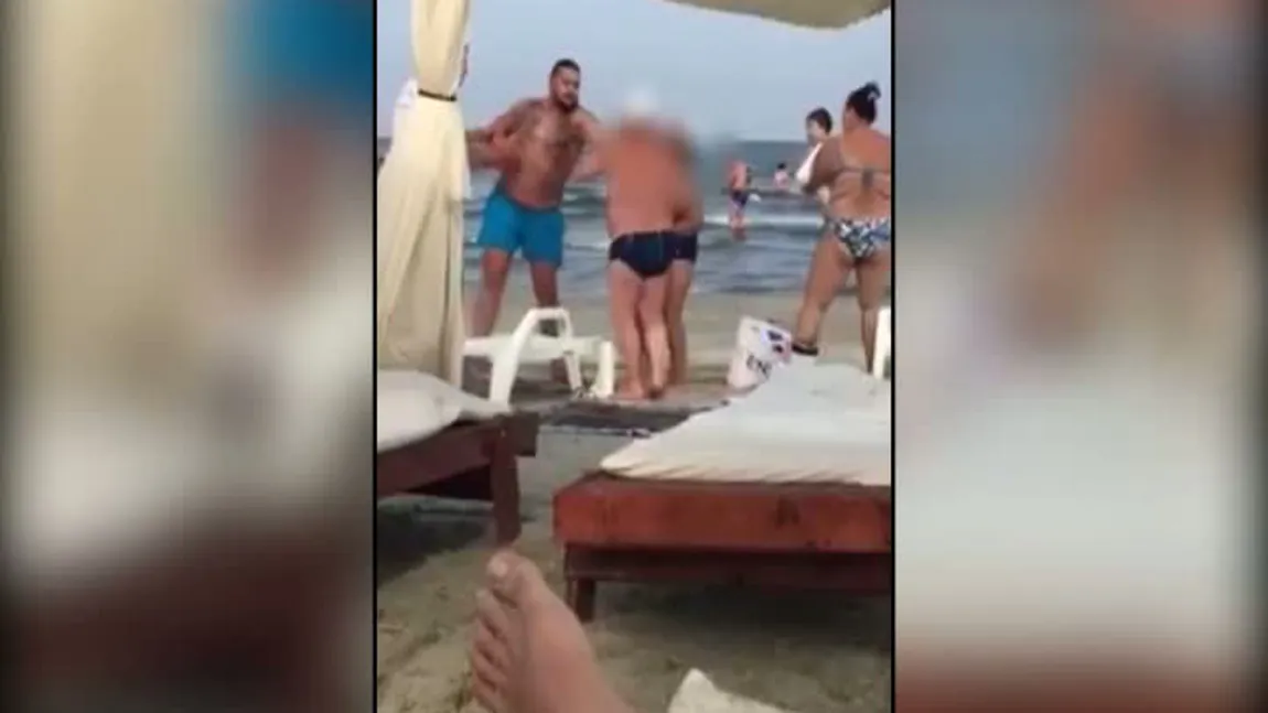 Scandal monstru pe litoral, la Mamaia. O femeie este lovită de un administrator de plajă VIDEO