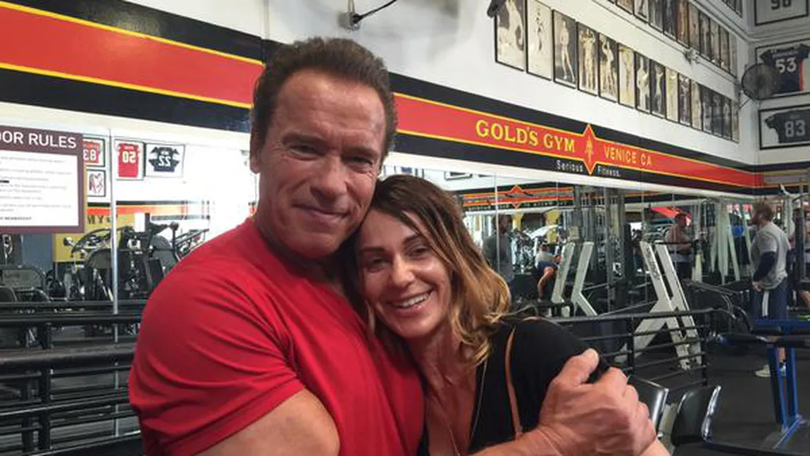 Nadia Comăneci, IMAGINI INCREDIBILE alături de Arnold Schwarzenegger VIDEO
