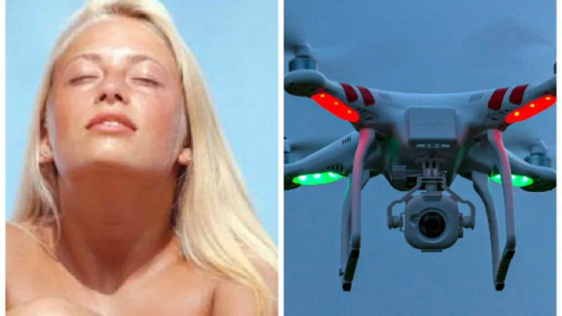 Făcea plajă nud pe balcon când a apărut o dronă. Ce s-a întâmplat cu imaginile