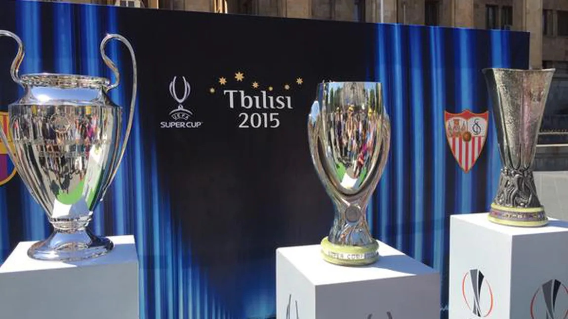 SUPERCUPA EUROPEI 2015 LIVE VIDEO DOLCE SPORT. FC Barcelona - FC Sevilla se joacă azi, la Tbilisi