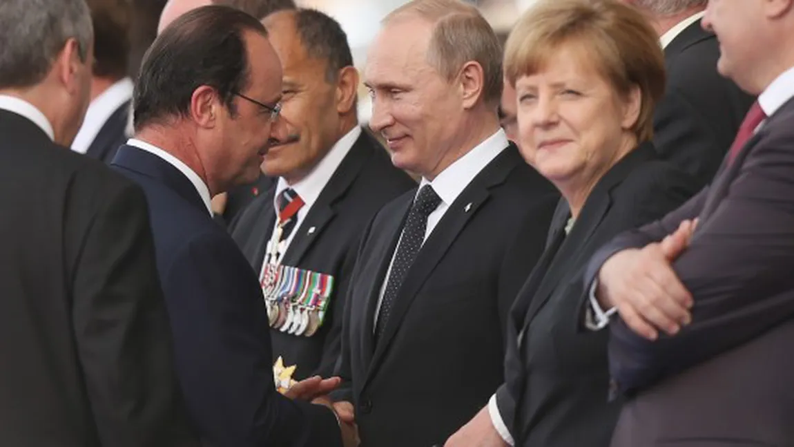 CRIZA DIN UCRAINA: Merkel, Putin şi Hollande au discutat telefonic