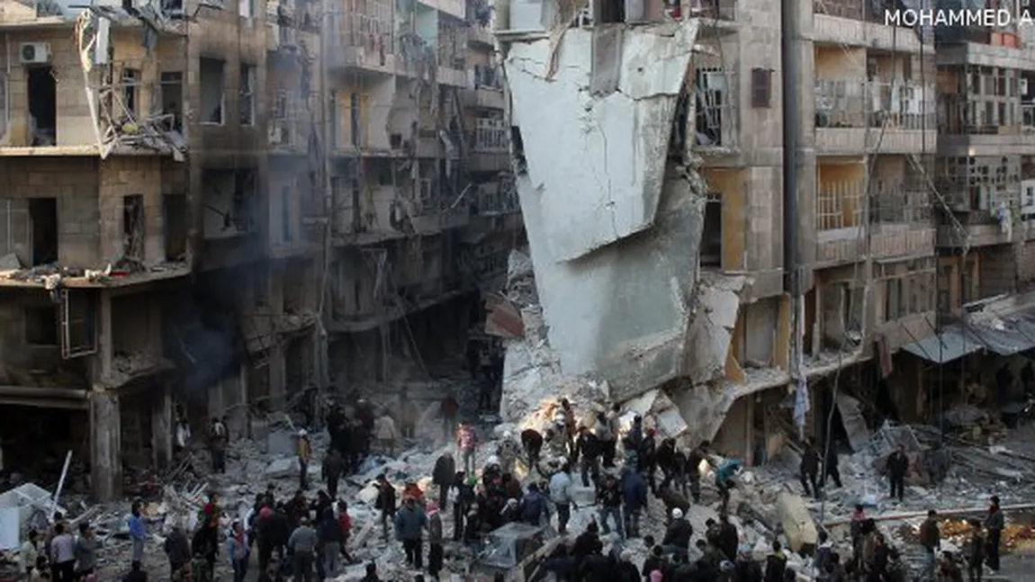 Siria: Bombardamentele armatei au nimicit cel puţin 18 civili în Alep