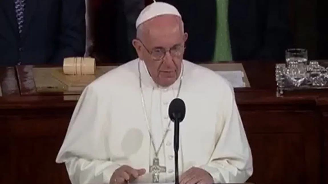 Discursul Papei Francisc în Congresul american: Dumnezeu să binecuvânteze America VIDEO
