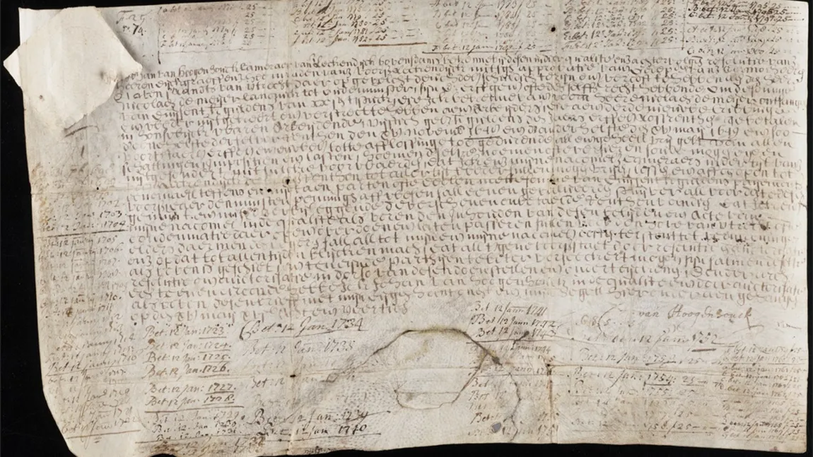 Obligaţiunea olandeză din 1648, scrisă pe piele de capră, pentru care încă se mai plăteşte dobândă