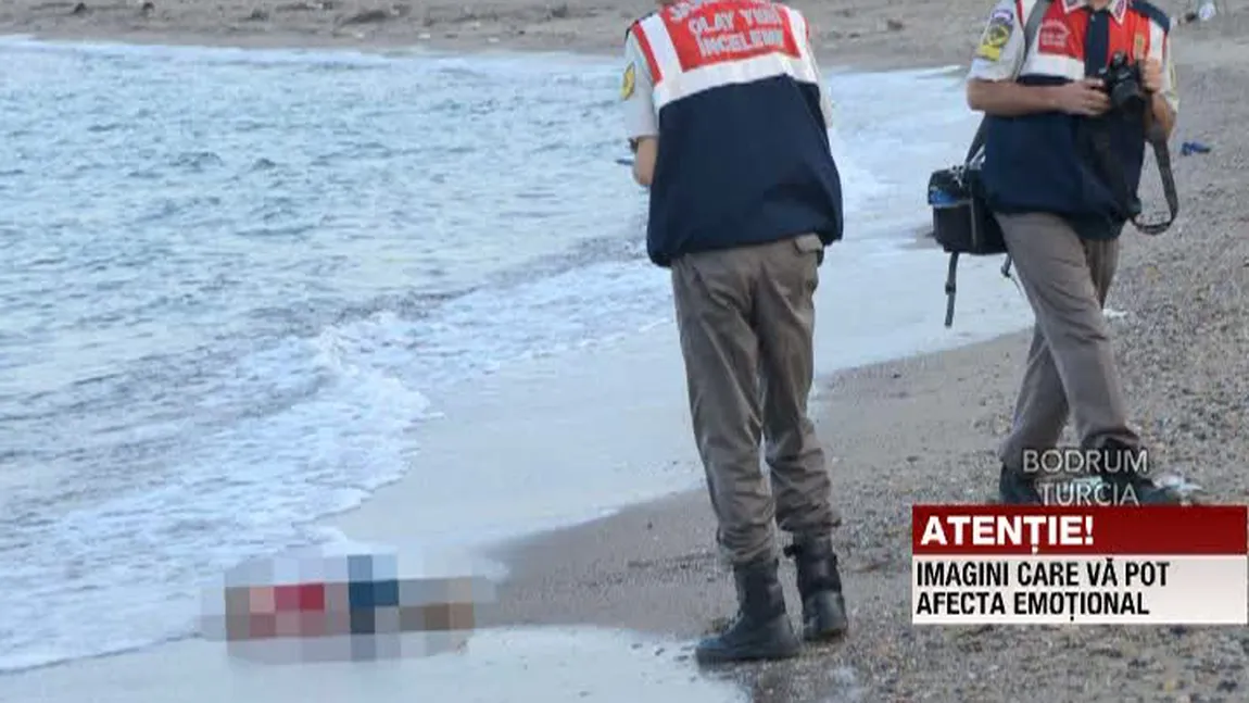 CRIZA IMIGRANŢILOR. IMAGINI ŞOCANTE cu un copil sirian de 3 ani, găsit înecat, fac înconjurul lumii