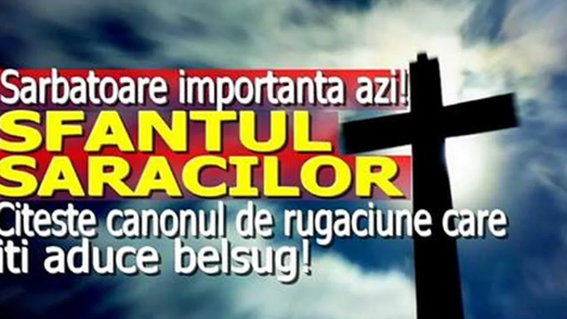 CALENDAR ORTODOX 2015: Miercuri îl sărbătorim pe sfântul săracilor