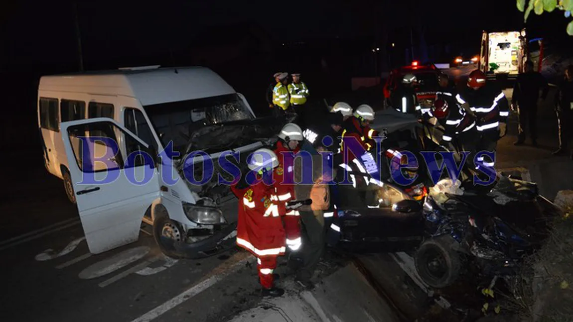 Accident rutier în Botoşani. Patru persoane, GRAV RĂNITE