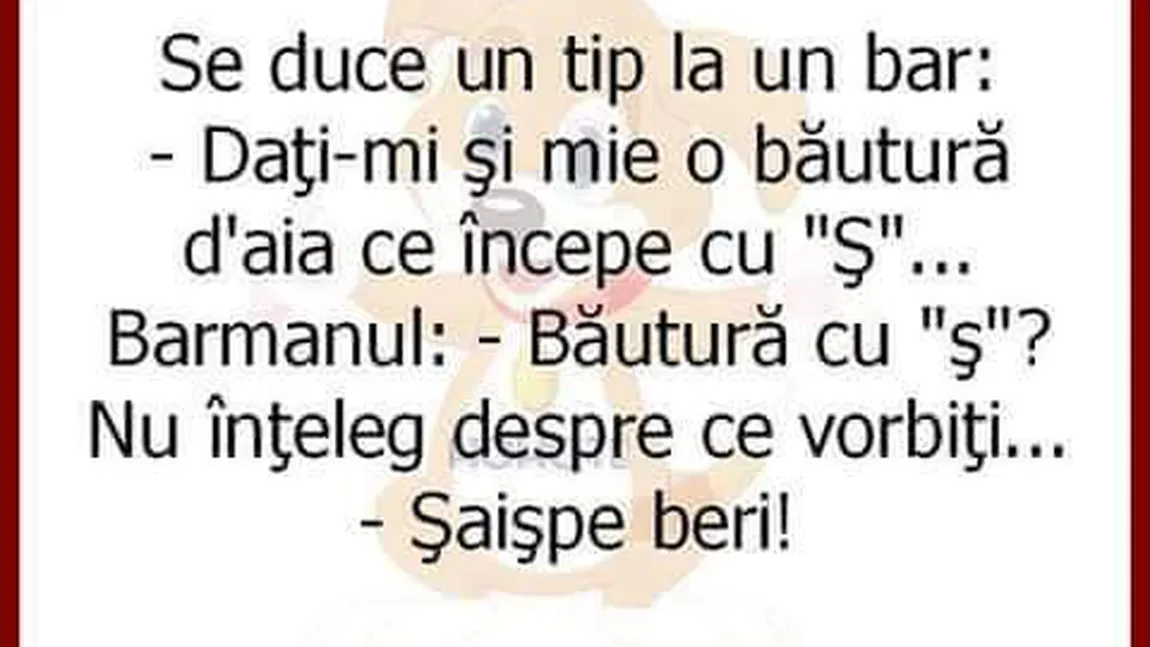BANCUL ZILEI: Băutura care începe cu 