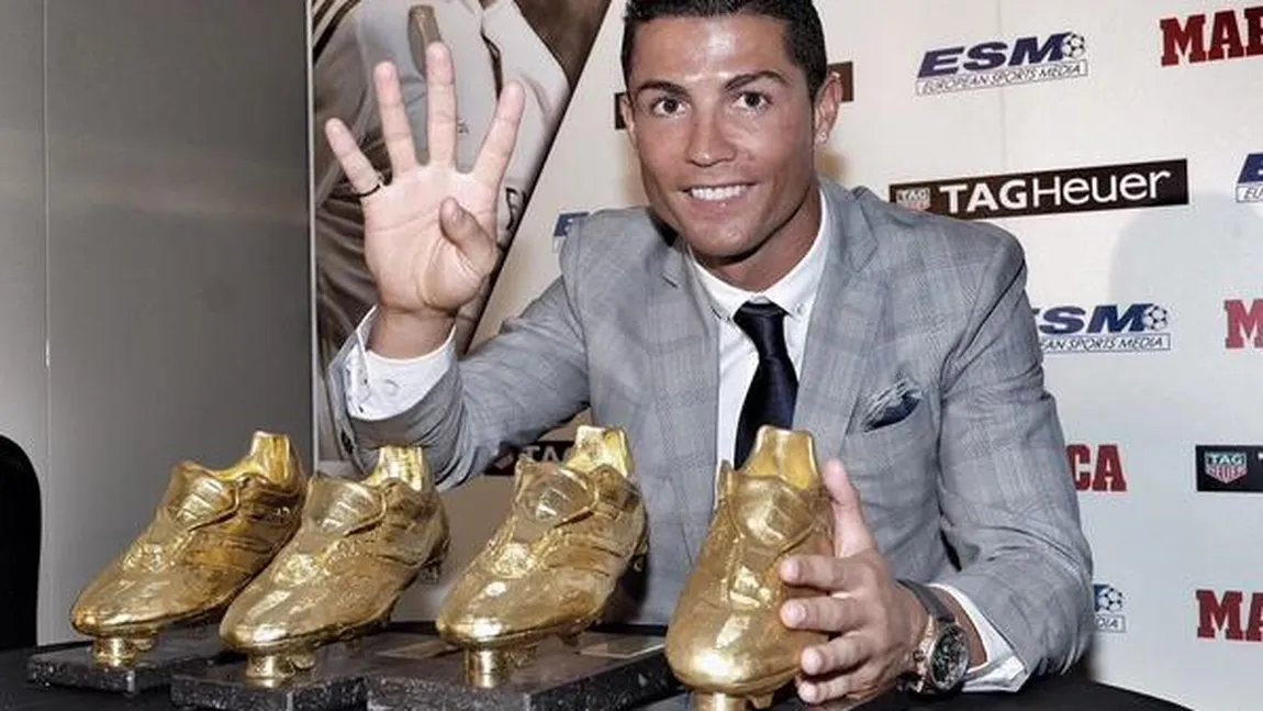 Cristiano Ronaldo a câştigat Gheata de Aur pentru a patra oară. Lusitanul nu este mulţumit