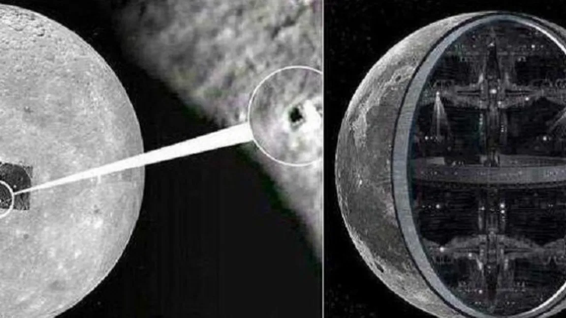 EXTRATEREŞTRII şi-au băgat COADA. LUNA ar fi de fapt o NAVĂ URIAŞĂ care orbitează în jurul PĂMÂNTULUI