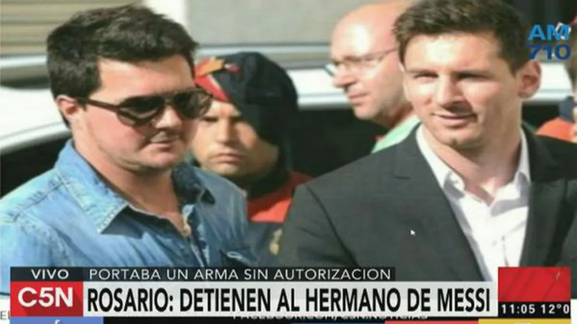 Fratele lui Messi s-a luat la bătaie cu poliţiştii. A fost reţinut pentru port ilegal de armă
