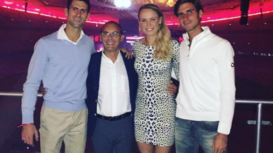 Caroline Wozniacki s-a cuplat cu fratele lui Novak Djokovic