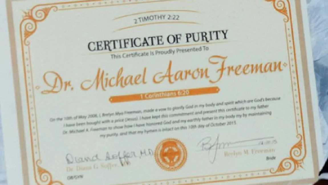 Virgină CU DIPLOMĂ. A venit cu certificatul la altar, altfel ... Trebuie să citeşti asta