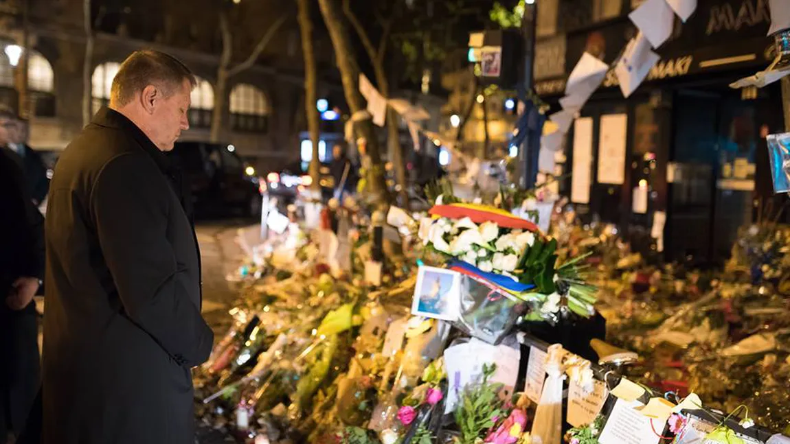 Iohannis, OMAGIU adus VICTIMELOR atacurilor teroriste din Paris: SENTIMENTUL care domină e cel de REVOLTĂ şi SPERANŢĂ