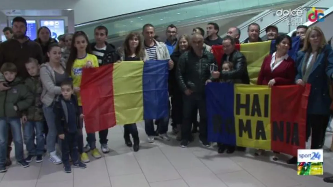 ITALIA-ROMÂNIA. Tricolorii au avut parte de o primire de gală în Italia VIDEO