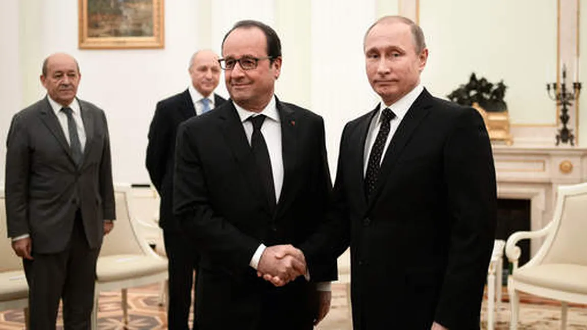 Hollande cere crearea unei MARI COALIŢII împotriva Statului Islamic din Siria. Putin, gata să coopereze