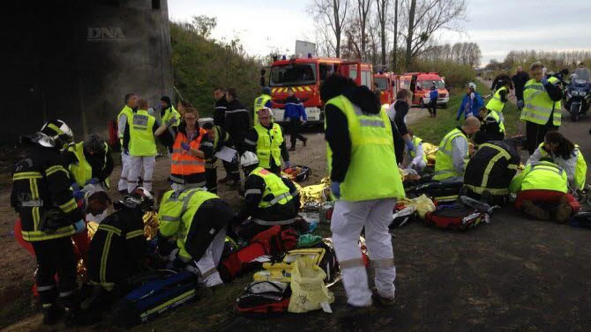 Un tren de mare viteză A DERAIAT în apropiere de Strasbourg: 10 morţi şi 37 de răniţi FOTO UPDATE