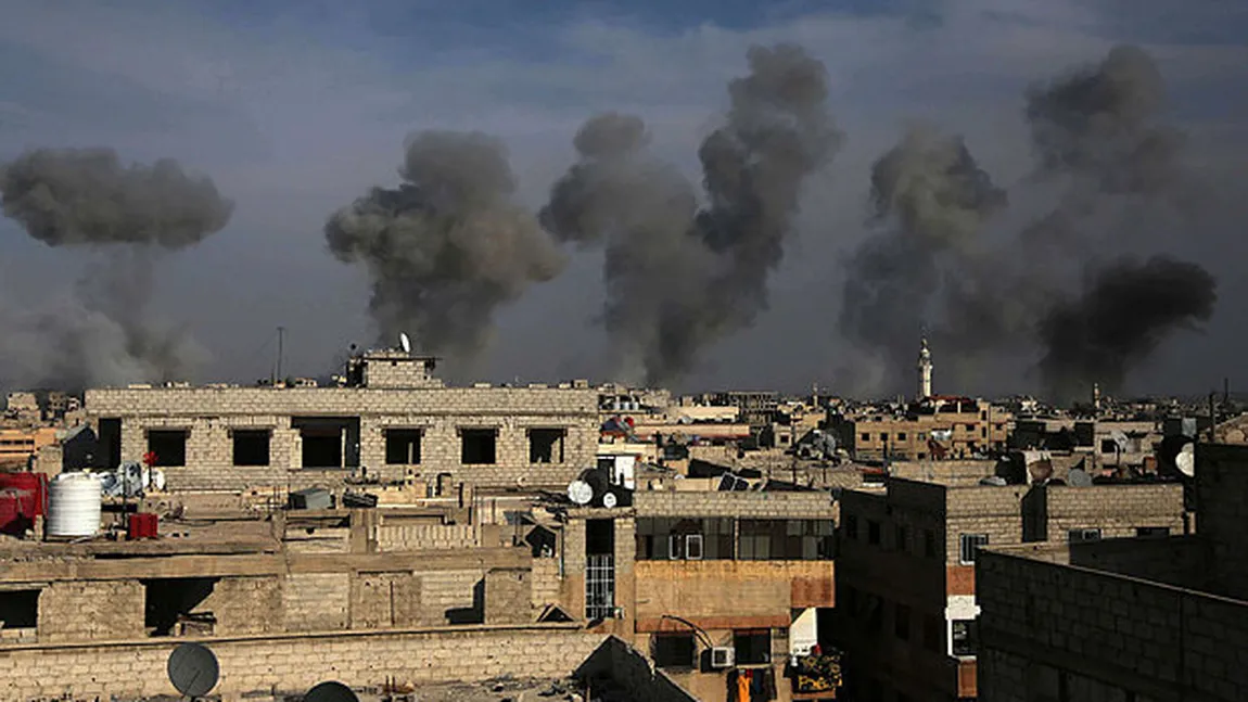 ATACURI AERIENE, la Damasc: Cel puţin 45 de morţi, printre care şi zece copii