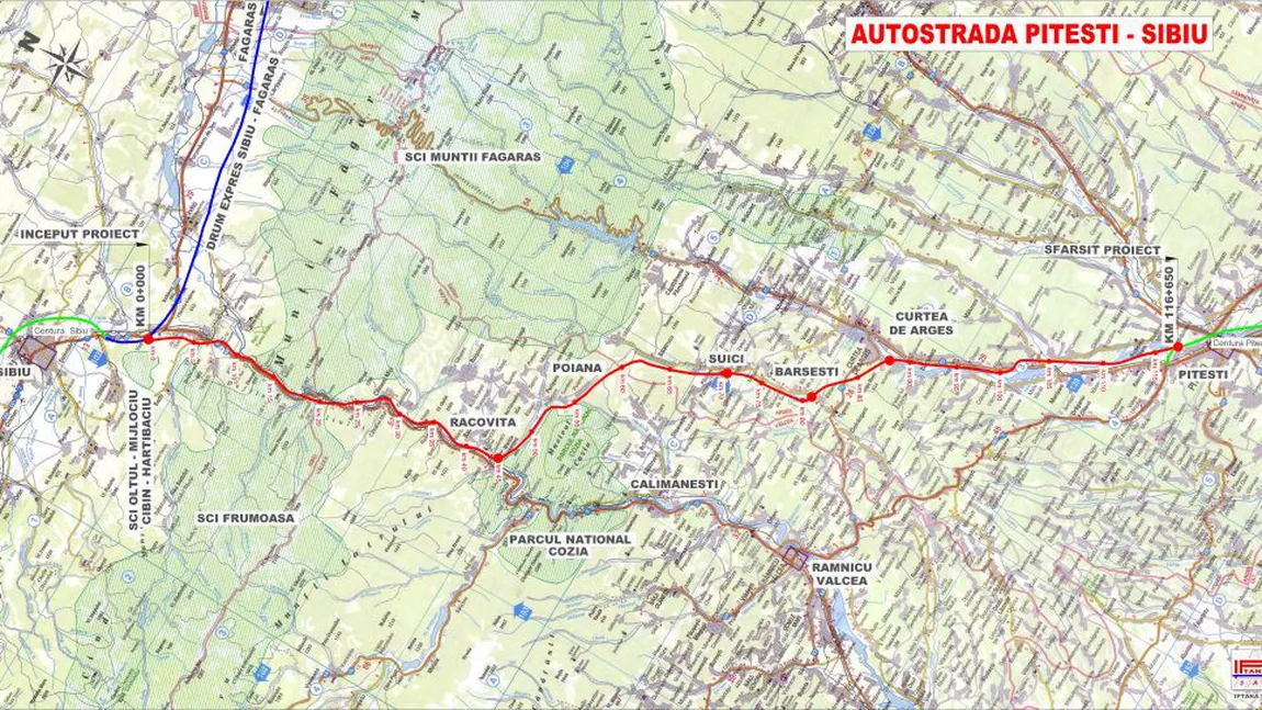 Lucrările la autostrada Piteşti - Sibiu ar putea începe la 1 ianuarie 2017