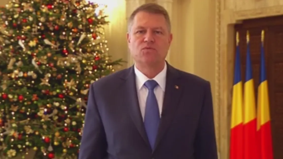 MESAJUL lui Klaus Iohannis pentru români de ANUL NOU VIDEO