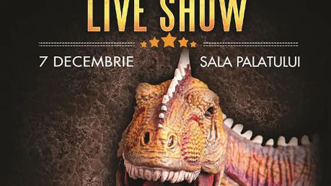 Moş Nicolae îi aduce pe cei mai prietenoşi dinozauri la Sala Palatului, în spectacolul Jurassic Experience